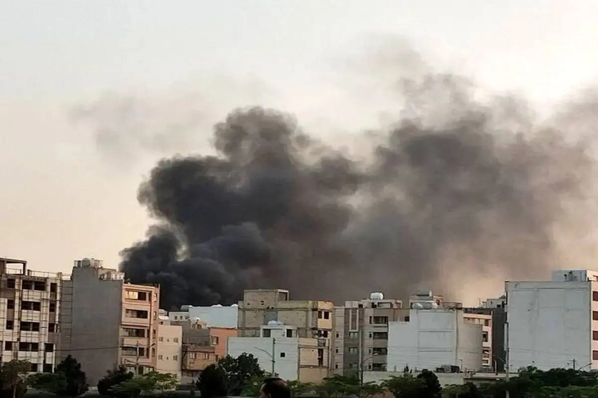 دلیل دود سیاه میدان آزادی مشخص شد

