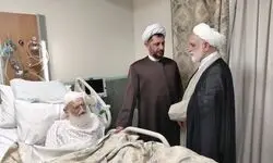 عیادت حجت‌الاسلام محسنی اژه‌ای از آیت‌الله نوری همدانی