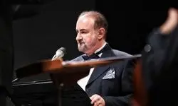«عبدالحسین مختاباد» ارکستر موسیقی ملی ایران را همراهی کرد