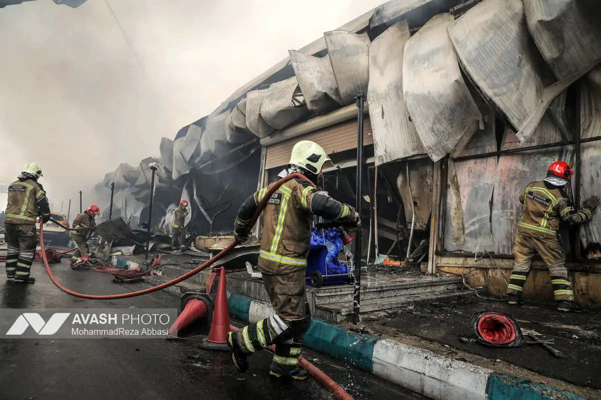 آتش‌سوزی بازار بزرگ جنت‌ - تهران