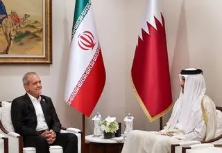 پزشکیان با امیر قطر دیدار کرد