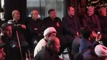 حضور رئیس‌جمهور در مراسم روضه خانگی شهید علی لاریجانی
