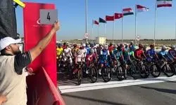 پایان رقابت دختران رکابزن جوان ایران