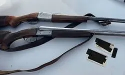 کشف ۱۰۰ قبضه سلاح شکاری  در مرز بازرگان