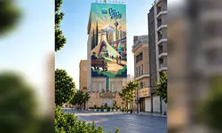 دیوارنگاره میدان جهاد به رنگ پایتخت درآمد
