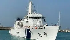 ورود ناو گارد ساحلی هند به منطقه سوم نیروی دریایی ارتش