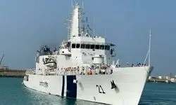 ورود ناو گارد ساحلی هند به منطقه سوم نیروی دریایی ارتش