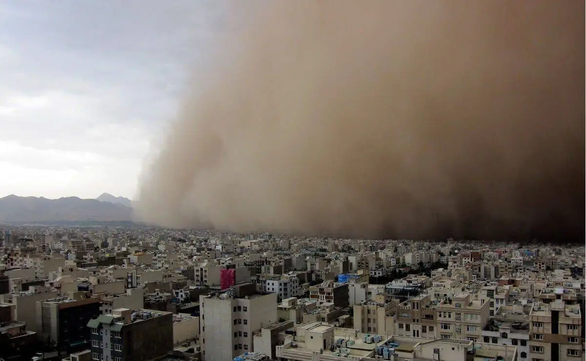 تصاویر هولناک از طوفان تهران امروز 25 اردیبهشت