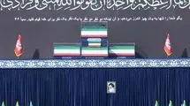 نمایی از پیکر رهبر شهید و خانواده ایشان در مصلی تهران