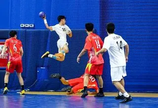 پیروزی پر گل تیم هندبال پسران ایران برابر امارات