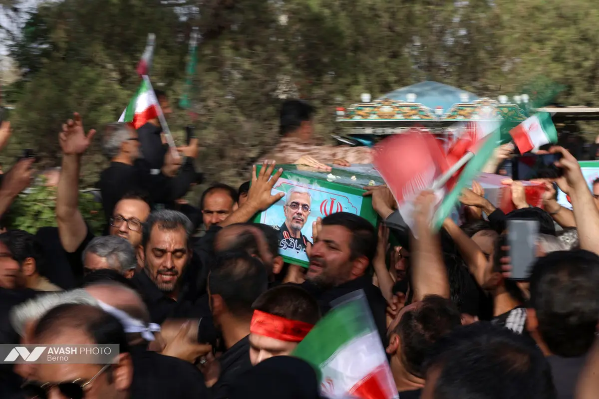 تشییع پیکرشهید محمد باقری و شهید محرابی در بهشت زهرا