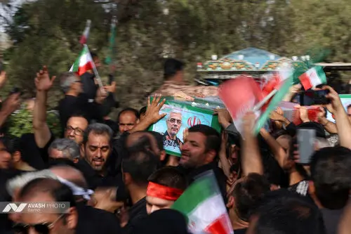 تشییع پیکرشهید محمد باقری و شهید محرابی در بهشت زهرا - تهران