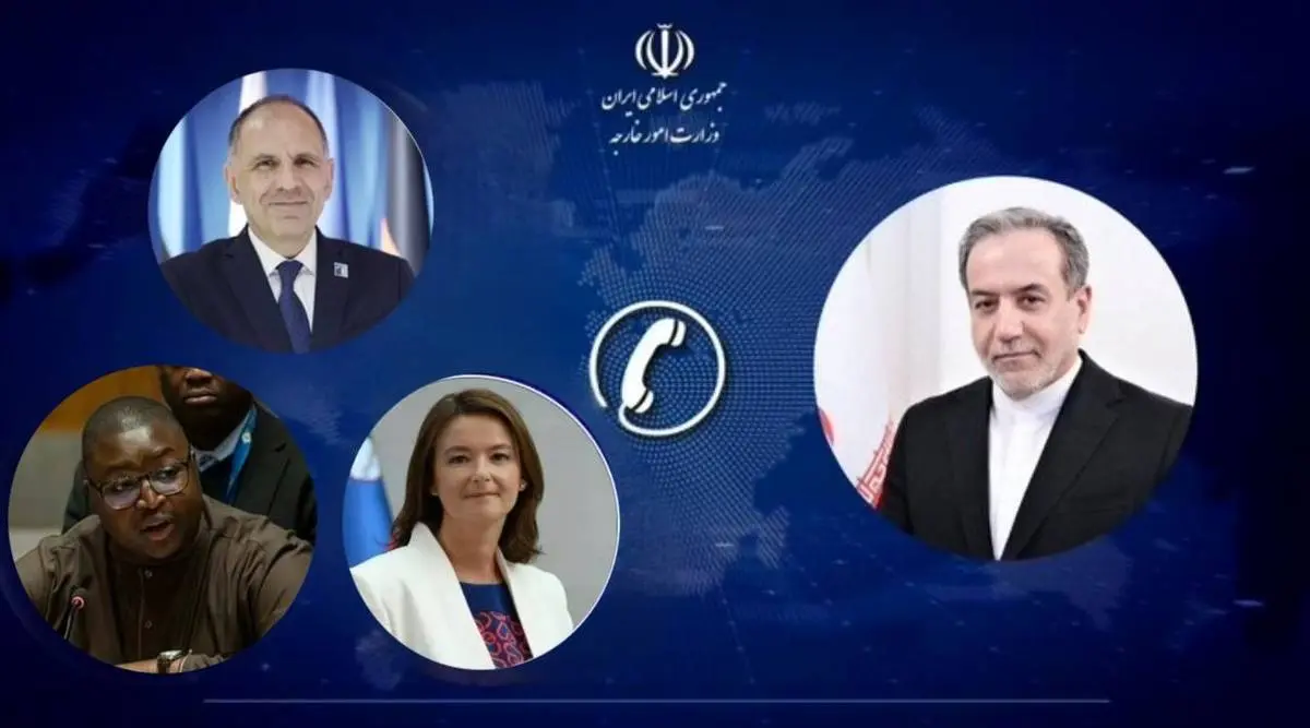 گفتوگوی تلفنی وزیر امور خارجه با وزرای امور خارجه یونان، اسلوونی و سیرالئون