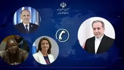 گفت‌وگوی تلفنی وزیر امور خارجه با وزرای امور خارجه یونان، اسلوونی و سیرالئون