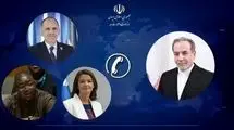 گفت‌وگوی تلفنی وزیر امور خارجه با وزرای امور خارجه یونان، اسلوونی و سیرالئون