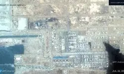 پالایشگا جازان همچنان می‌سوزد + عکس 