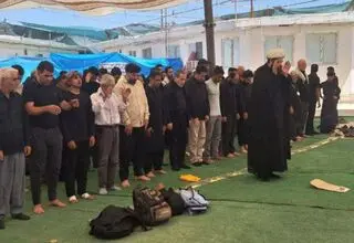 حضور معنادار عراقچی در یکی از موکب‌های نجف