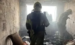 فیلم آتش در طبقه دهم برج مسکونی 