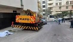 فاجعه جرثقیل در خیابان شریعتی تهران/مرگ اپراتور جرثقیل