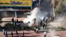 ماجرای خودسوزی یک دانشجو در درگیری با ماموران شهرداری/به پسرم گفتند خودت را بسوزان ببینیم چطور می‌سوزی!