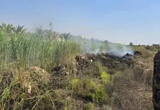 سقوط یک پهپاد در نزدیکی خانه رئیس پارلمان عراق + عکس 