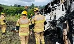 ۱۵ کشته در پی تصادف اتوبوس در شمال شرقی برزیل