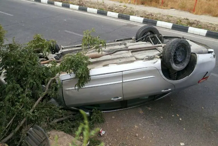 واژگونی مرگبار و شبانه تویوتا کمری