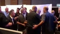 قطع کنفرانس خبری نتانیاهو به دلیل شلیک موشک‌های ایران و حزب‌الله + عکس 