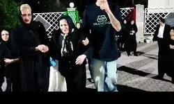 تشییع پیکر امید جهان در بم + فیلم