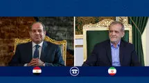 پزشکیان با رئیس جمهور مصر گفتگو کرد