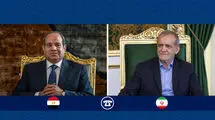 پزشکیان با رئیس جمهور مصر گفتگو کرد