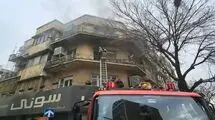 نجات جان 15 نفر در آتش سوزی خیابان جمهوری تهران