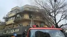 نجات جان 15 نفر در آتش سوزی خیابان جمهوری تهران