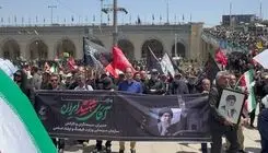حضور سینماگران در مراسم وداع با رهبر شهید