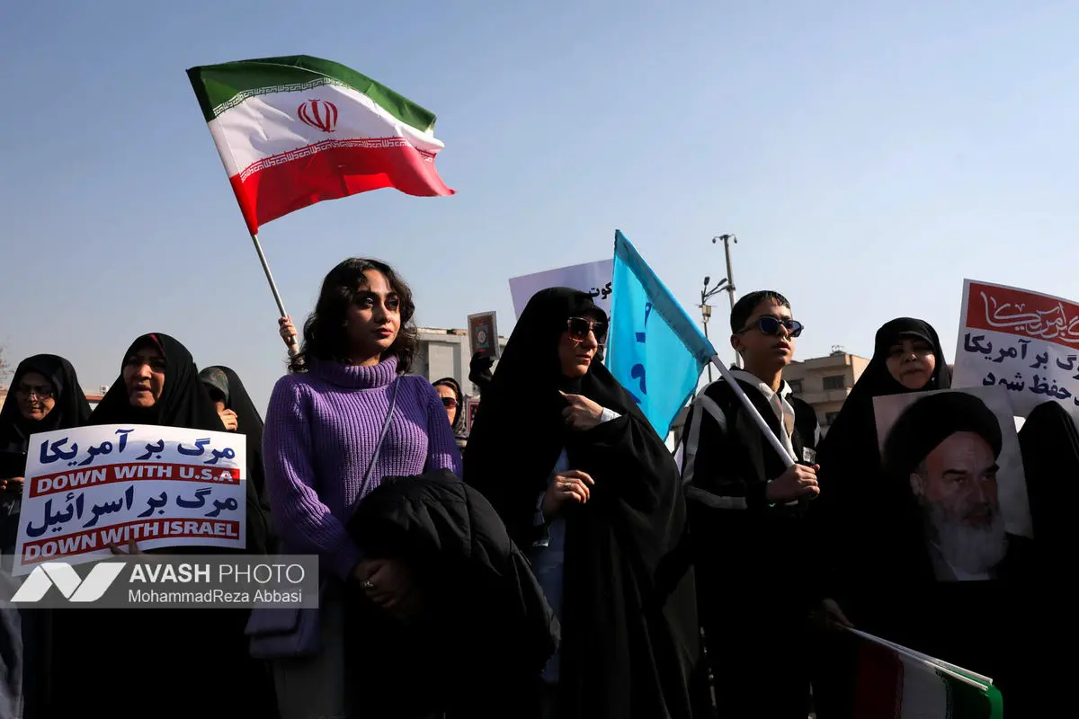 راهپیمایی محکومیت اقدامات تروریستی آمریکا و رژیم صهیونیستی علیه ملت ایران - تهران