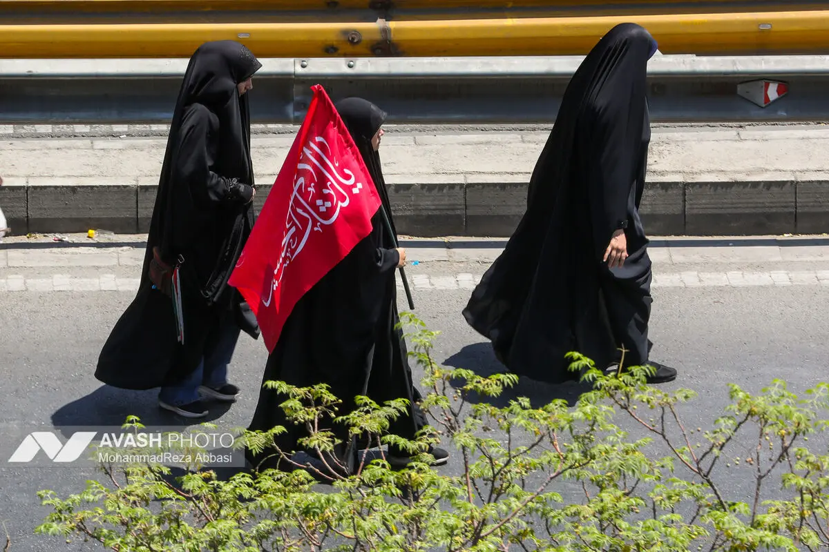 پیاده‌روی جاماندگان اربعین در تهران