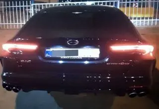 توقیف خودروی سواری با سرعت ۲۰۴ کیلومتر در ساعت =عکس