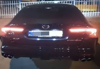 توقیف خودروی سواری با سرعت ۲۰۴ کیلومتر در ساعت =عکس