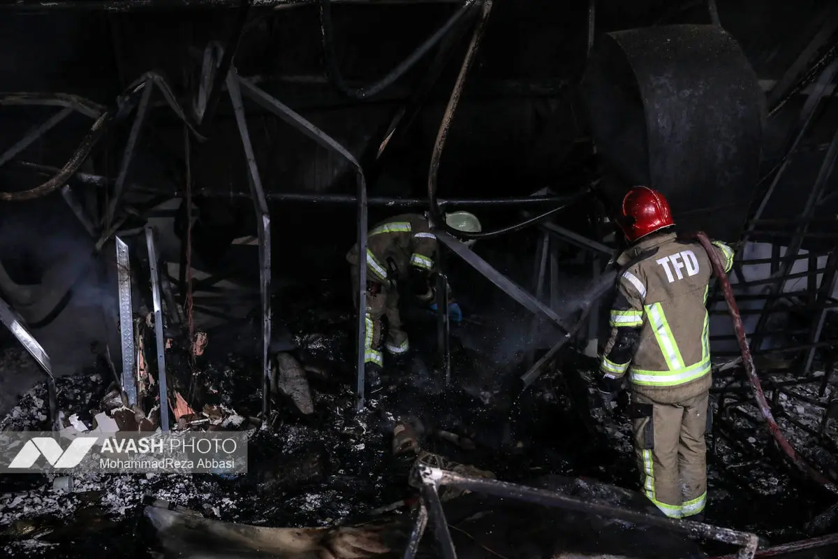 آتش‌سوزی بازار بزرگ جنت‌ - تهران