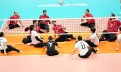 پیروزی تیم ملی والیبال نشسته ایران مقابل آمریکا در دیدار تدارکاتی