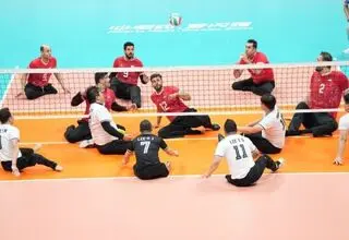 پیروزی تیم ملی والیبال نشسته ایران مقابل آمریکا در دیدار تدارکاتی