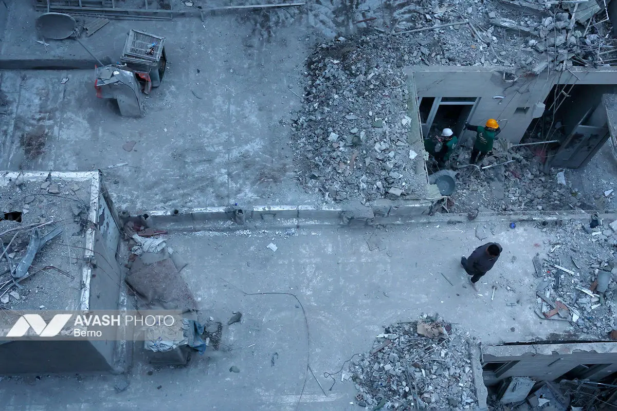 خسارات ناشی از تجاوز هوایی آمریکا و رژیم صهیونیستی تهران ـ۷ فروردین ۱۴۰۵