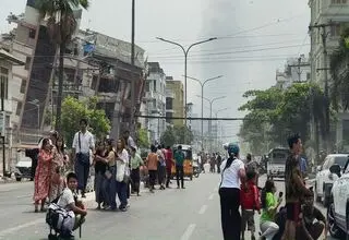 بیش از ۱۰۰۰ کشته در زمین‌ لرزه میانمار 