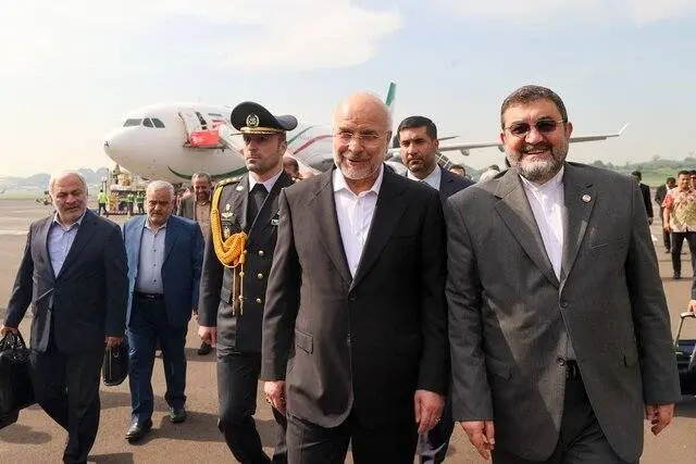 قالیباف وارد جاکارتا شد؛ آغاز حضور ایران در کنفرانس PUIC
