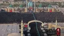 اقامه نماز بر پیکرهای مطهر رهبر شهید و خانواده ایشان به امامت آیت‌الله جوادی آملی