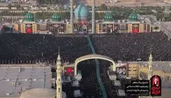 اقامه نماز بر پیکرهای مطهر رهبر شهید و خانواده ایشان به امامت آیت‌الله جوادی آملی