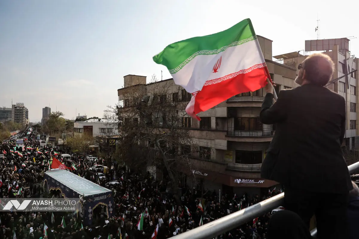 مراسم تشییع «علی لاریجانی»، «غلامرضا سلیمانی» و قهرمانان «ناو دنا»