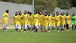 جلسه تمرینی تیم ملی فوتبال زنان برای دیدار تدارکاتی 