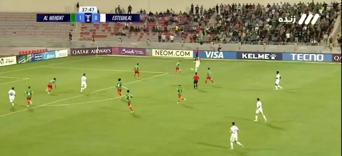 گل تساوی استقلال به الوحدات+ویدیو