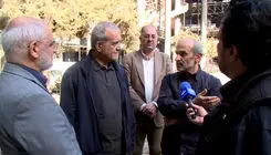 بازدید رئیس‌جمهور از ساختمان شیشه‌ای صداوسیما
